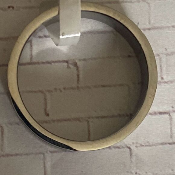 Men's Ring Stainless Steel Checkerboard Pattern Matte size 9 - Picture 3 of 4